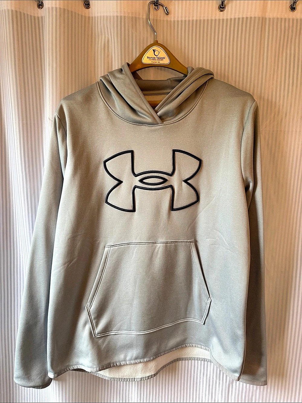 Under Armour Fleece Big Logo Hoodie Light Blue Large
